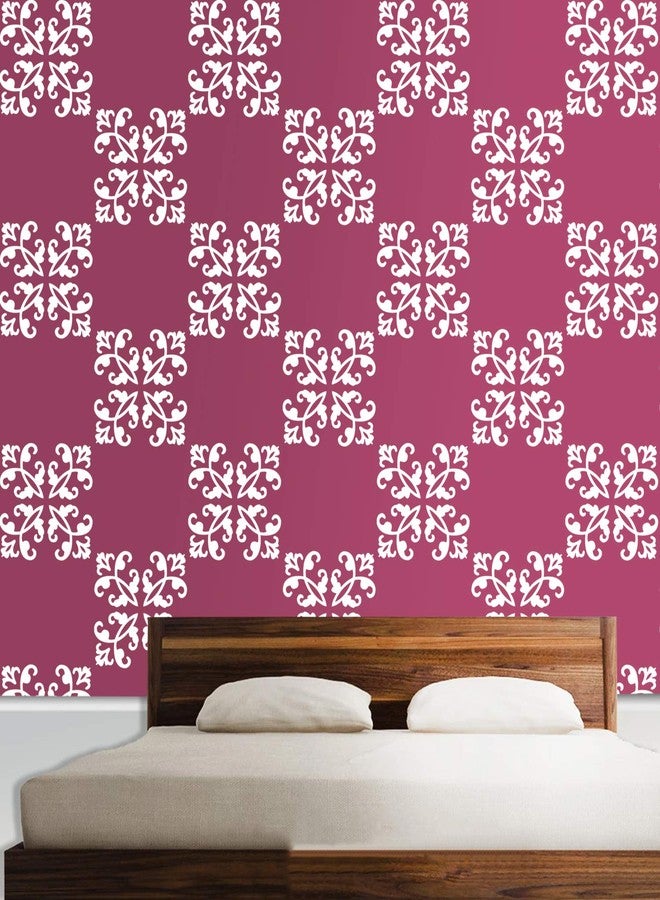 DECORNOW Bundi Floral Art Reusable DIY Wall Stencil Painting, Suitable for Home Decoration, Wall Decoration Size : (16 inch x 24 inch) - Image 4